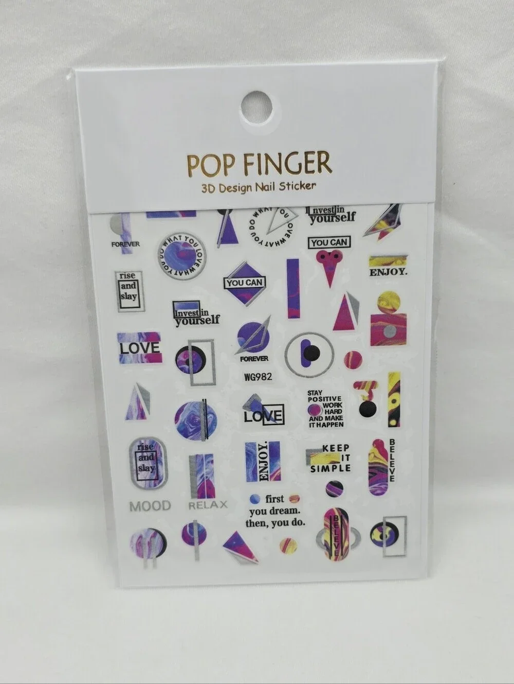 Trendy Self Adhesive Nails Art Transfer Sticker